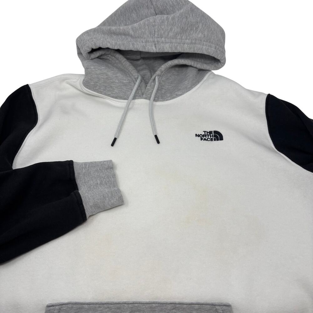 The North‎ Face Womens XL Black White Long Sleeve Pullover Hoodie Sweatshirt